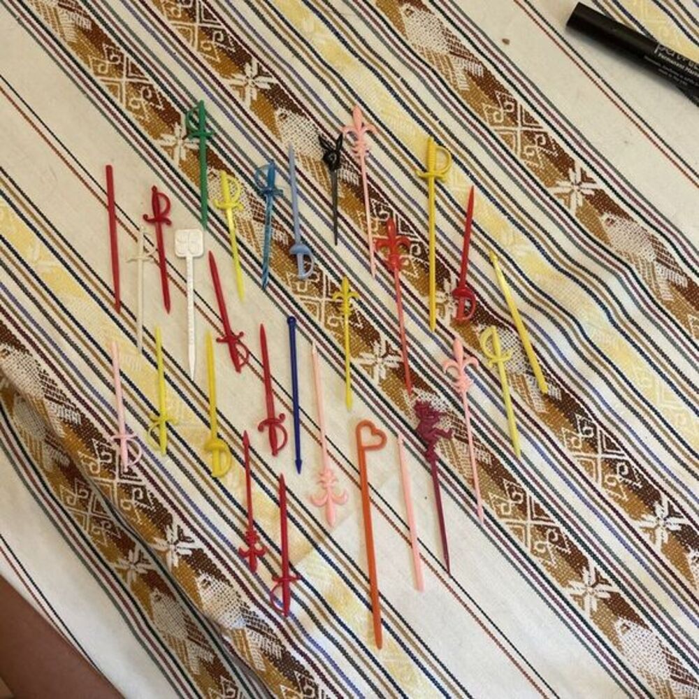 29 Piece Lot Of Vintage Cocktail Stirrers, Swizzle Sticks Lot C